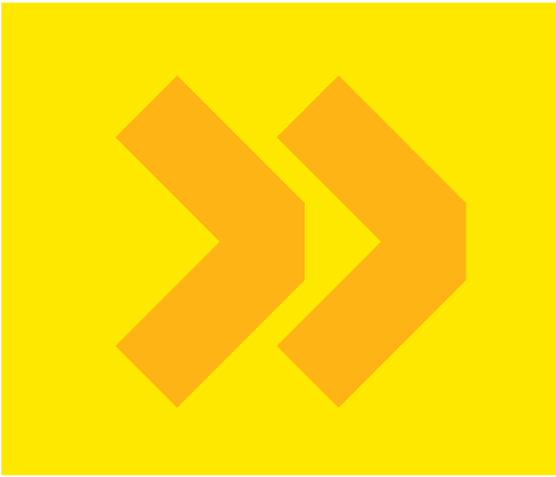 orange arrow on yellow