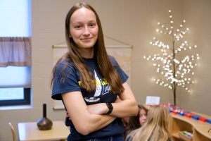 Iowa Lakes student with arms crossed