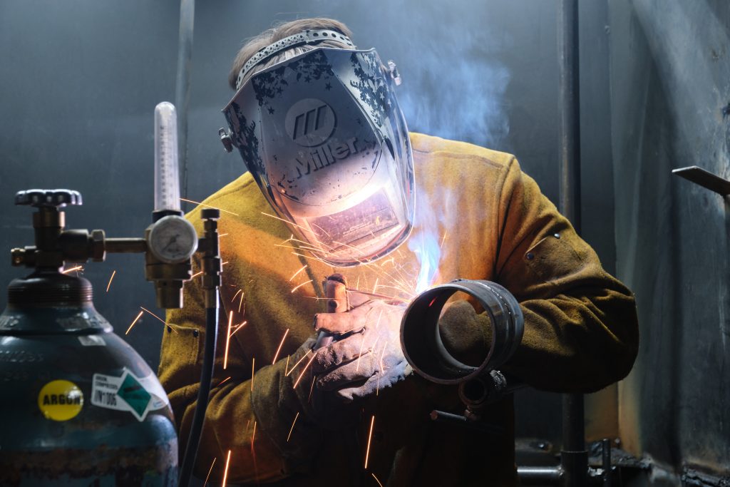 Welding Student Iowa Lakes
