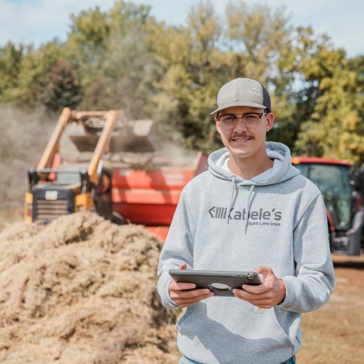 Agriculture Business Transfer student with tablet