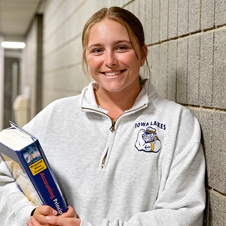 Student attending online Winterim session