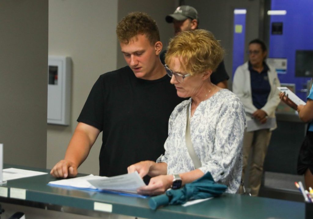 Parent and Student at Orientation